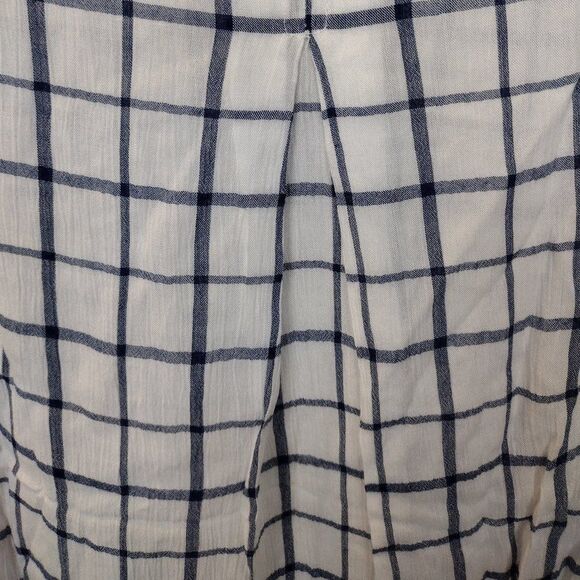 Kenneth Cole Reaction Plaid Button Down White/Blue/Navy Shirt Size Small - Picture 9 of 16